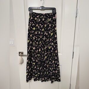 NWOT Zadig & Voltaire Joyo Soft Crinkle Roses Skirt - Size 40